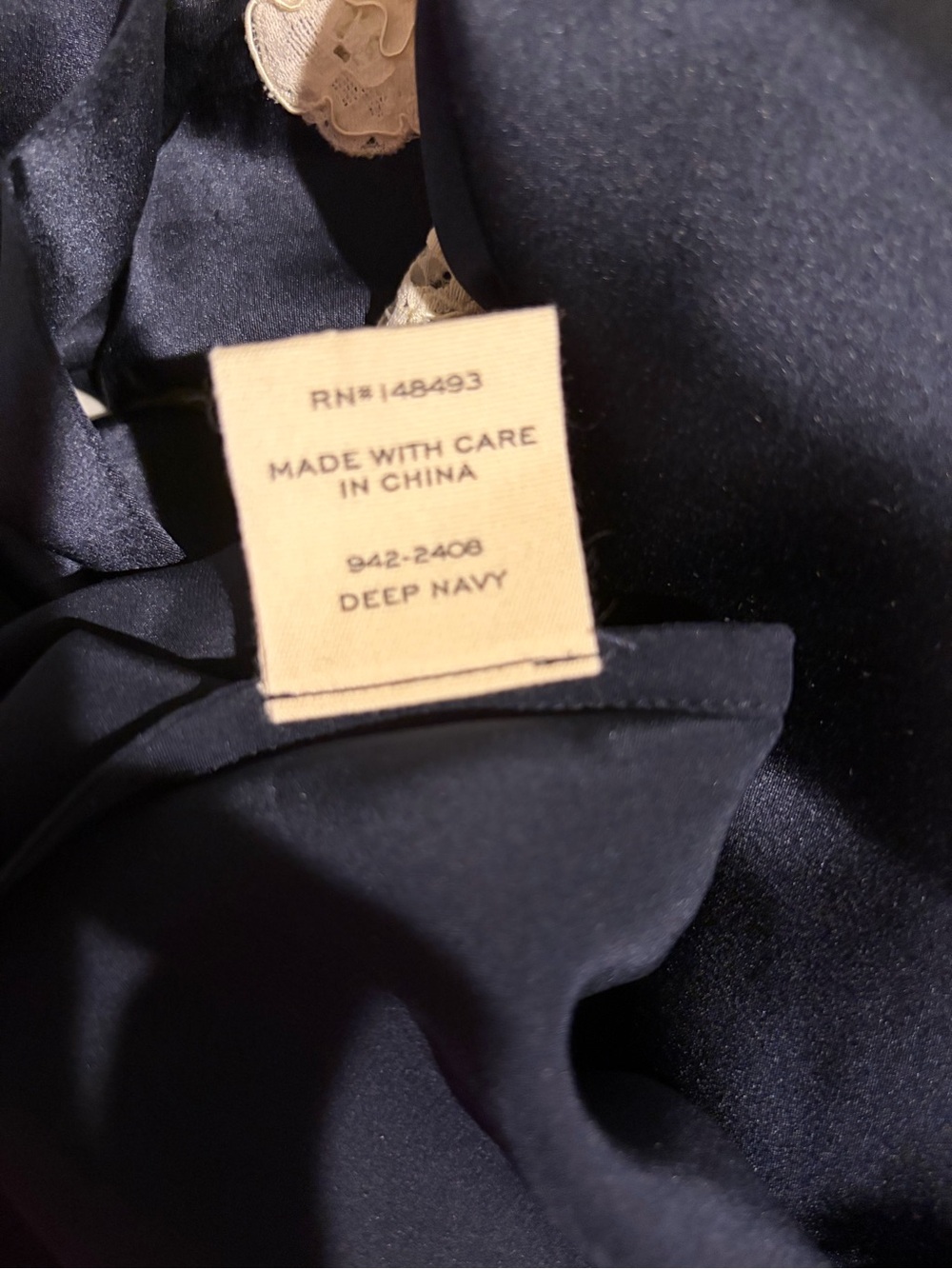 Doen Obelia Dress in Deep Navy - Picture 11 of 11